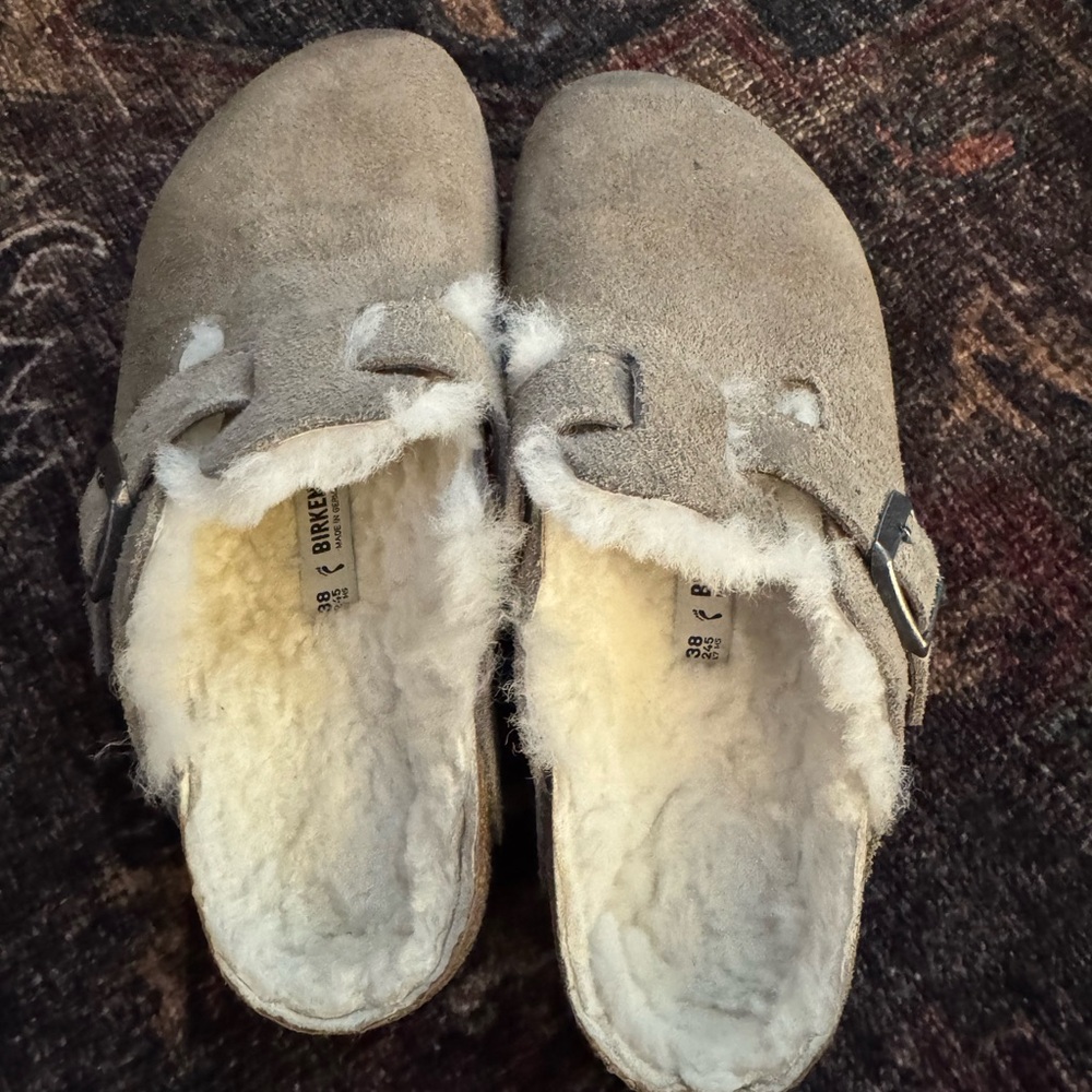 Shearling Birkenstocks